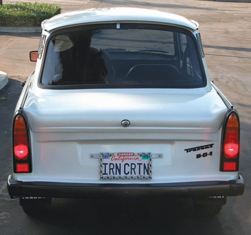 The body is stylish and stubby. But the Trabant seats four and has a trunk, unlike some of its Western contemporaries.