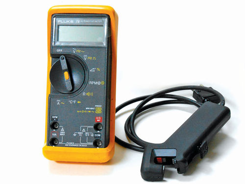 16. This Fluke 78 meter was purchased in 1999 and has been superseded by model 88-5 (88V), made in the US.