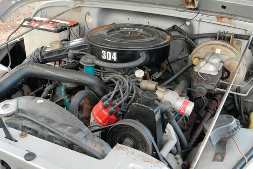 The “304” on the air cleaner isn’t stock, but the V-8’s presence made the sale 35 years ago.