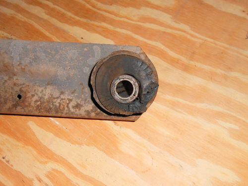 Photo 27. Here is a good example of a worn bushing that’s not concentric.