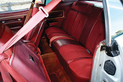 Unlike earlier versions of the Cougar which were based upon the Mustang, the 1974-76 models offered reasonable comfort for back seat occupants.