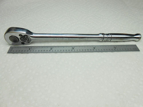 A longer ¼”-drive ratchet like this Snap-on (TLM 70A) is one way to increase torque.