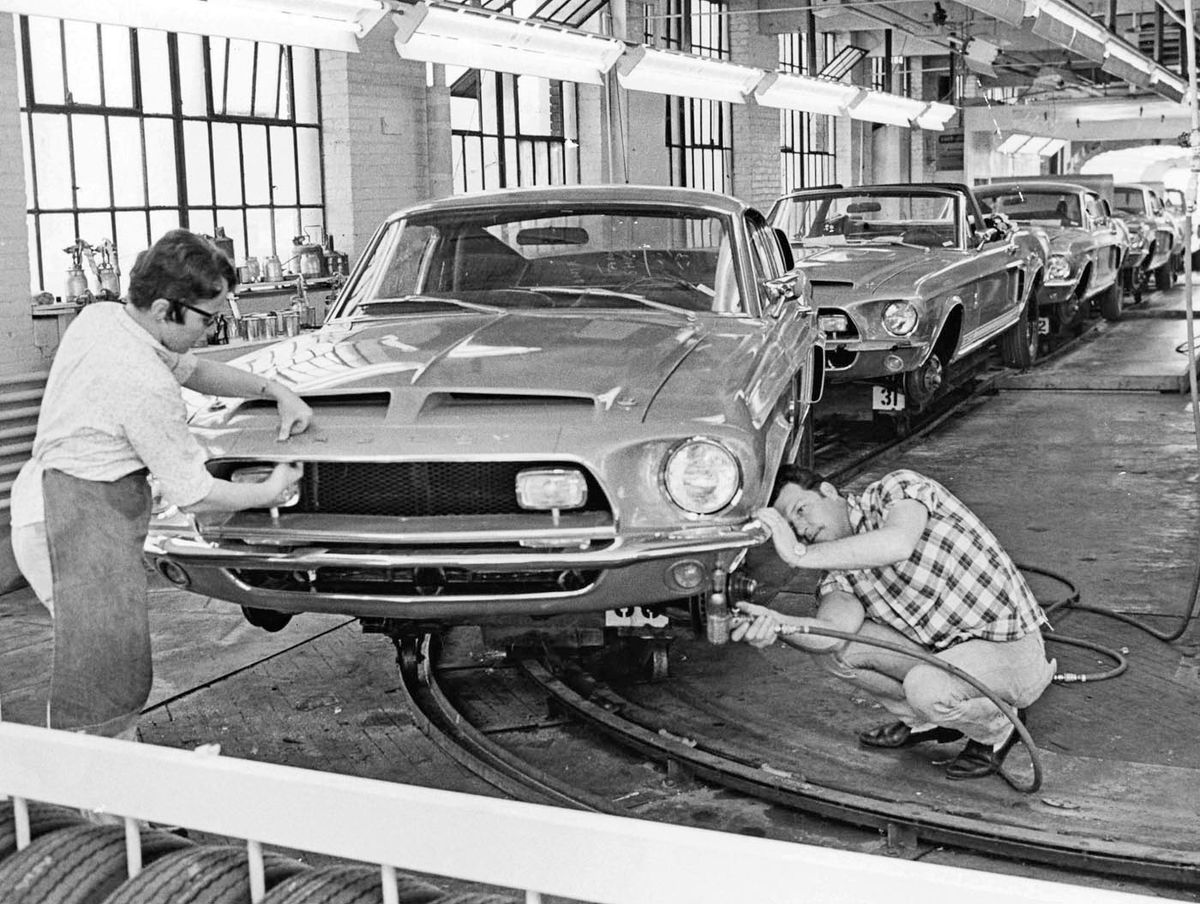 ford mustang assembly line today