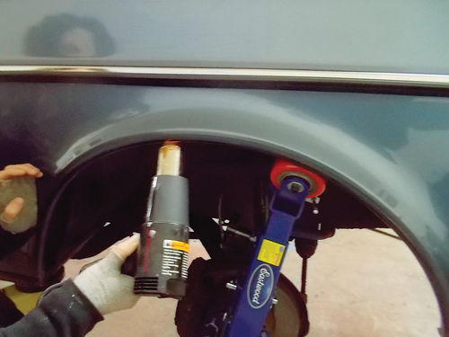 rolling a fender properly with the Eastwood rolling tool