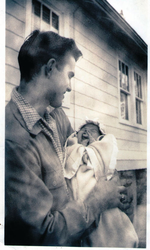 Two prospective Thunderbird owners (that’s Jim on the right) in 1947.