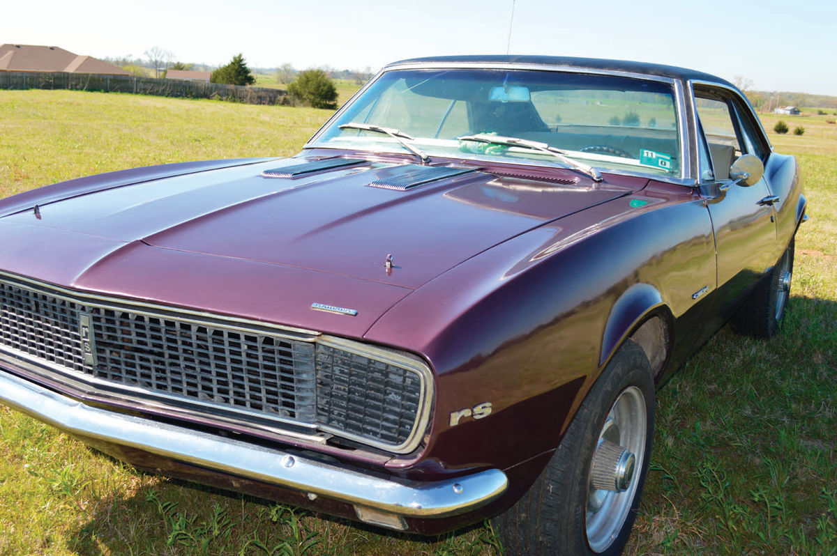 1967 Chevy Camaro, Purple Front View