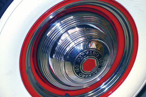 Packard hexagon logo told you all you needed to know in the classic era.