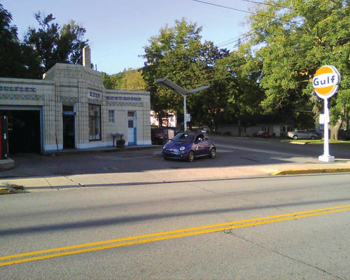 Dunkle’s art deco Gulf service station in Bedford, Pennsylvania, has been a family business for more than eight decades.