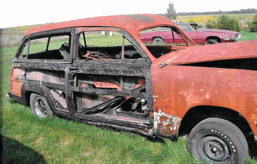 It’s going to take a lot of work to turn this 1950 Ford woody wagon into a restomod.