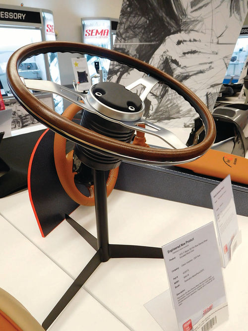 A new woodgrained steering wheel will help to dress up your vintage Mopar.