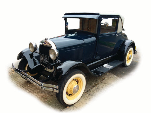 Kevin also put in three years of work on the restoration of his Model A “import”.