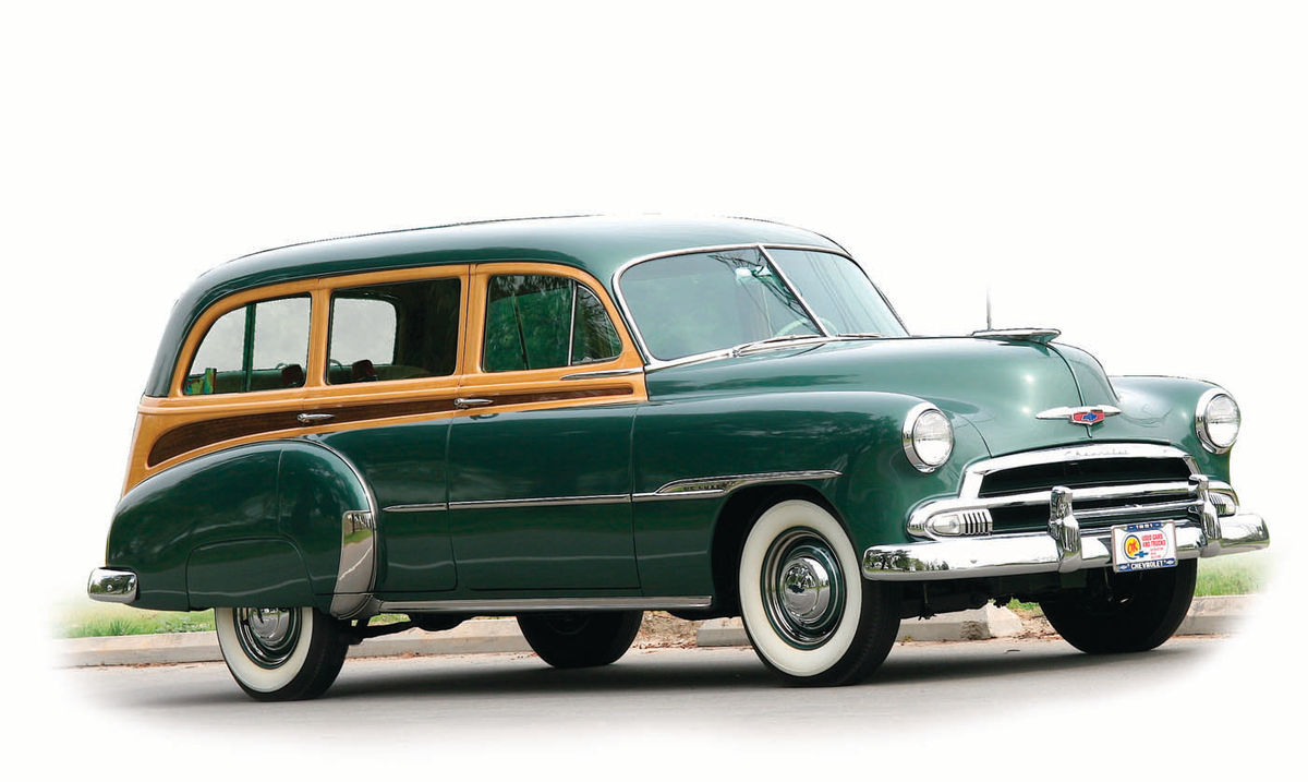 A 1951 Chevrolet Styleline Deluxe eightpassenger station wagon looks deceivingly big.