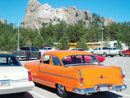 The Contemporary Historical Vehicle Association tour visits the Mt. Rushmore National Monument.