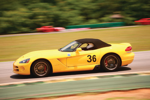 Richard Jakacki with his 2005 Race Yellow Viper.