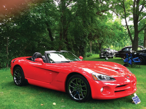 Ken and Sue Krupansky’s 2003 Viper Red SRT Convertible.