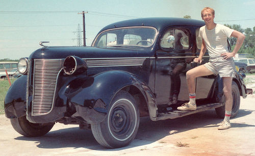 I forgot all about my fatigue when the unmasking ended and I posed by my black beauty of a car for the first time.