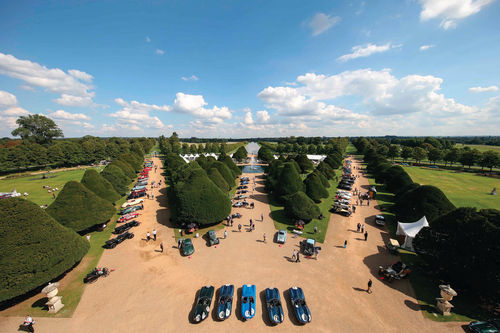 A view of the show from the palace roof.