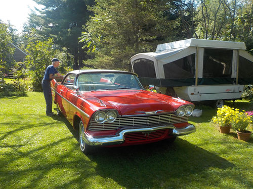 The Plymouth as it looked when it arrived at  its new home.