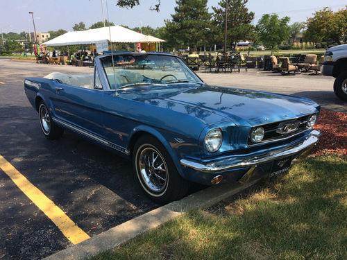 1966 Mustang spotted parked by an outside furniture sale in Overland Park, Kansas.