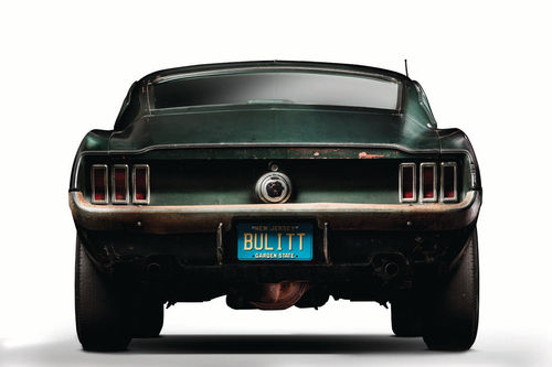 The original “Bullitt” car has been displayed at the National Mall in Washington D.C. The license plate may be one “L” short but it still tells the story of this famous movie vehicle.