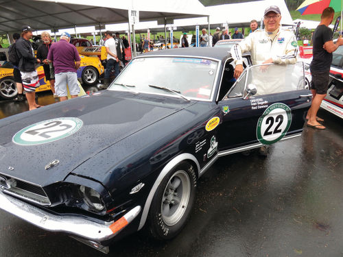 Friend Neil Tolich races his Mustang in events around the North Island.