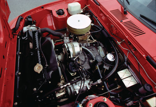 One of the first upgrades for this RX-7 was a bigger rotary engine rated at 150 horsepower.