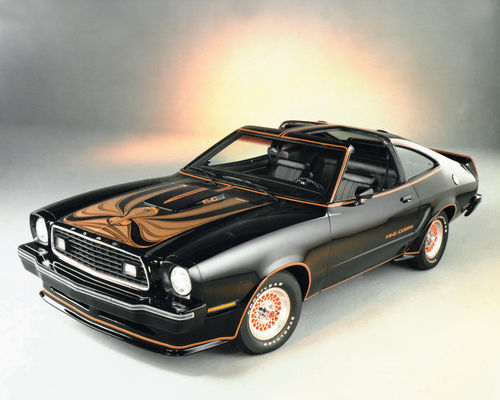 A 1978 Mustang II King Cobra.