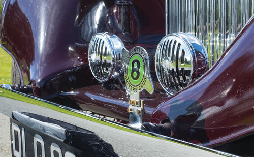 The Golden Jubilee window sticker marks one of the car’s few public outings during the many years when it has been kept in storage.