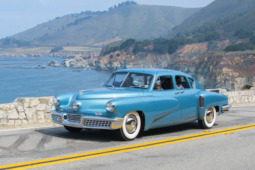 This pristine 1948 Tucker participated in a scenic drive for show cars prior to the concours.