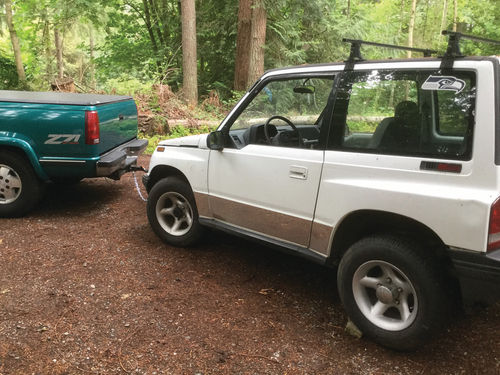 With the new tow bar in place I slowly made the trip across town to my shop. With the Tracker home, the real work could begin!