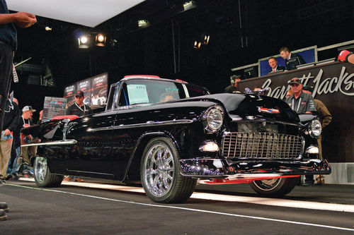 A 1955 Chevrolet Bel Air Convertible Resto-Mod sold at Scottsdale this year for $363,000.