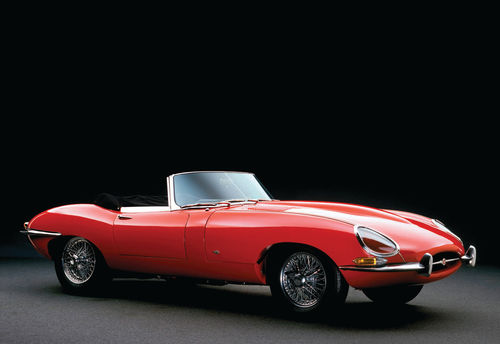 The 1961 E-Type Roadster. The car shown is one of the first E-Types to be delivered to the U.S.