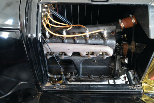 Displacing 176.7 cubic inches, the Model T’s engine produced 20 brake horsepower. In its day, that was adequate for a car weighing in at 1500 pounds.