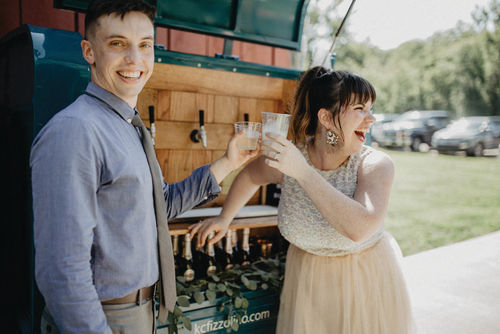 Katie and Tyler, the proud owners of Fizzolino.