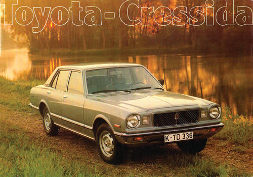 The 1977 Toyota Cressida brochure cover.