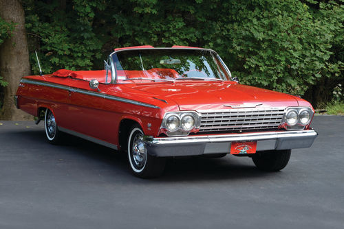 Just about any angle is a good one for a formal portrait of a 1962 Impala convertible.