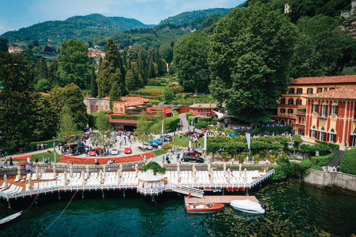 The concours takes place on the grounds of the Hotel Villa d’Este on the shores of Lake Como in Italy.