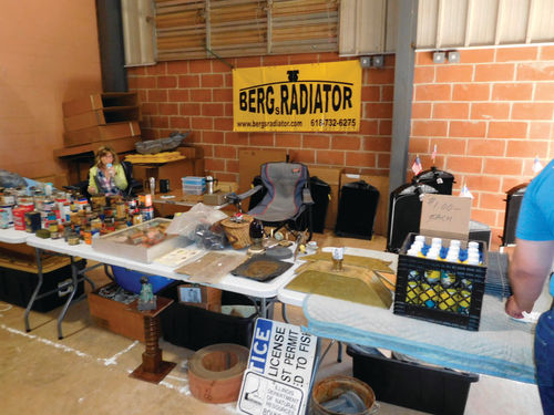 Berg Radiators specializes in reproduction Ford Model T and Model A units. “We Buy Old Radiators” reads the sign on an old Cletrac tractor radiator at the ATHS Convention.