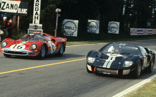 It’s Ford vs. Ferrari in motion.