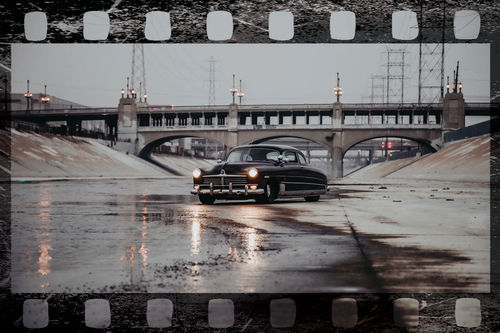 This modified Hudson is meant to be a driver…apparently even in the L.A. River.