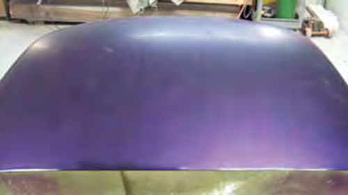 Deck lid after sanding with 2000 grit