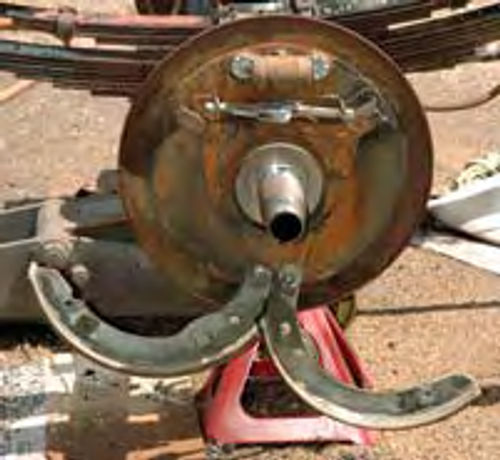 Brake drum before restoration