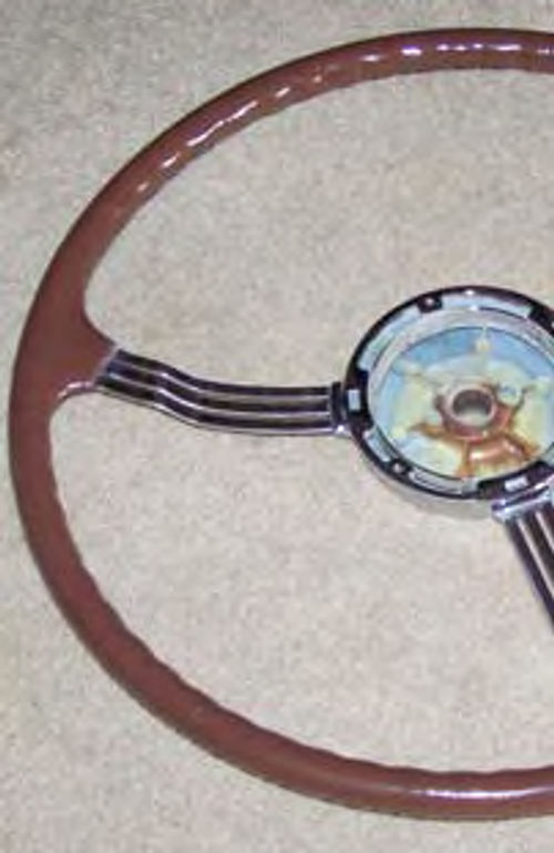 The finished restored steering wheel
