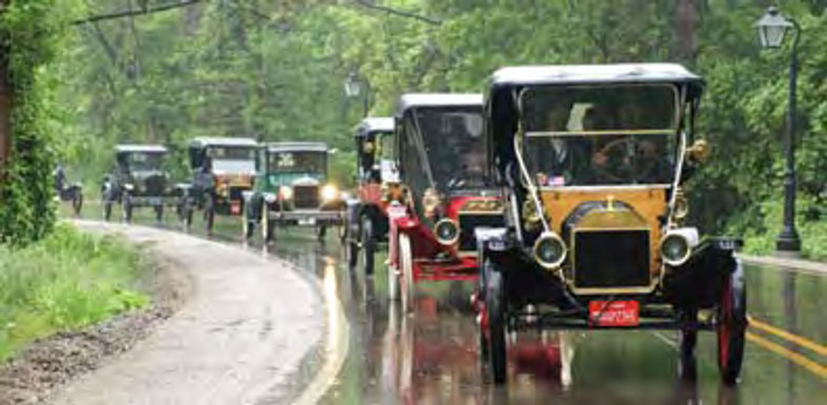 Convoy of Ford Model Ts
