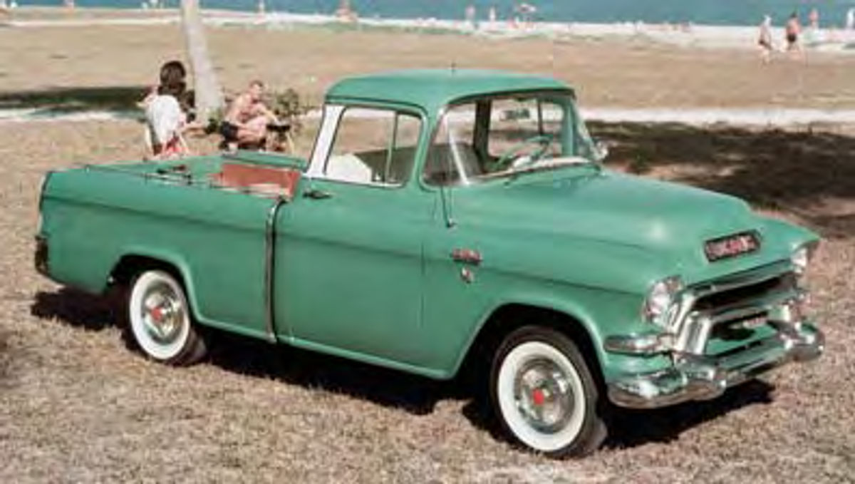 1956 GMC pickup truck, Green