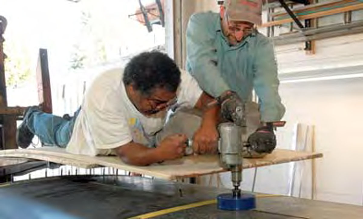 Cutting the roof of the box