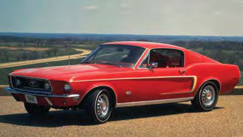 Vintage Ford Mustang, Red