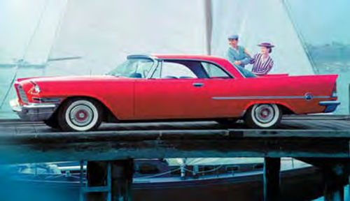 1957 Chrysler 300C, red