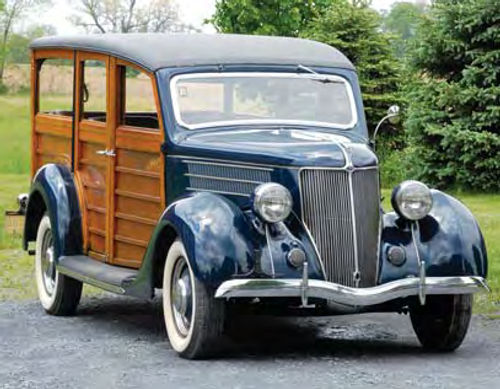 From the front, the feature car shows how much styling had changed from the Model T in just a decade.