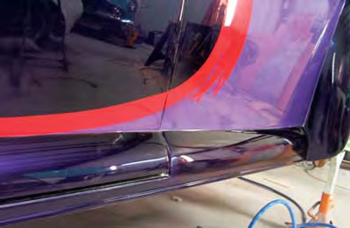 Photo 7. The running boards were welded to the body as were the rear fenders.